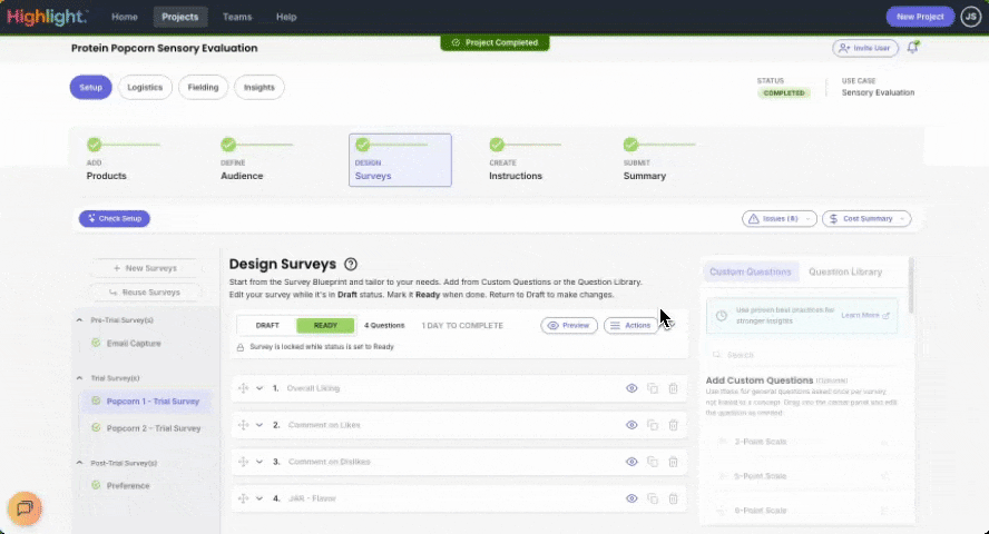 Export your survey as a shareable document